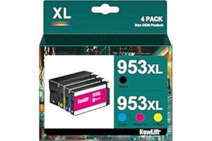 Newlift 953XL Multipack Druckerpatronen Kompatibel für HP 953 XL Patronen 953XL Multipack für HP Officejet Pro 8710 8715 8740 8720 8718 7730 8728 8719 7740 7720 8730 8725 8210 8218 Drucker (4er-Pack