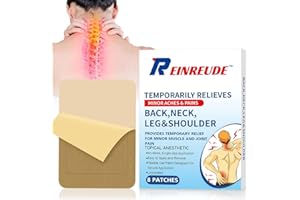 halercay 8 Pcs Patch de soulagement de la Douleur, Patch Genoux, Idéal pour Douleurs Soulage Les Musculaires