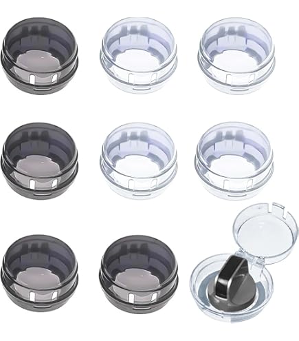 10st Gasfornuisknopsloten, Babybestendig Ovenknopafdekkingen Kachelsloten Kinderveiligheid Ovenknopsloten voor Baby Huisdieren Huis Keuken School Restaurants (Zwart