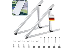 Lutranstra Soporte de Panel Solar,Soporte de Panel Solar,Soporte de Inclinación Solar Para Montaje de Paneles Solares, Para Tejados Planos, Montaje en Pared, Balcón, Caravanas (45 pulg.(1 Par))