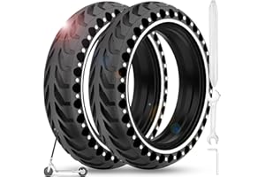 BANGTING 2PCS 8.5 inch Solid Tyres for Electric Scooter, 8 1/2 x2 Scooter Tyre, 50/75-6.1 Tires Compatible with Xiaomi Pro 2 / M365 / M365 Pro / 1S / 3/3 Lite and all 8.5 inch Scooter Tire