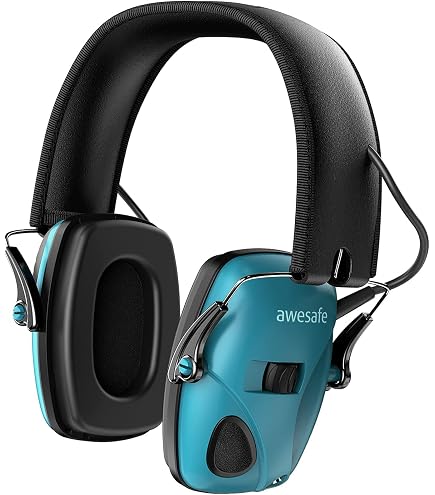 Casque Anti-bruit Électronique Awesafe - NRR 24dB Avec Amplification Sons Faibles Pour Chasse/Tir