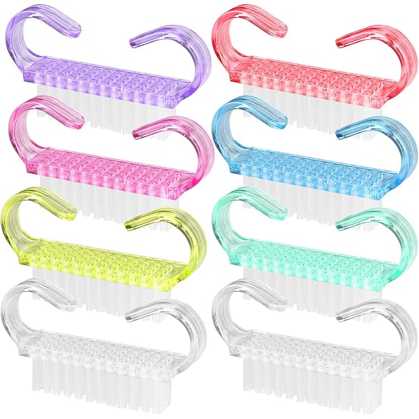 4x Nagelbürste + 1 Nagelfeile – Maniküre-Set Zum Reinigen Von Händen & Füßen