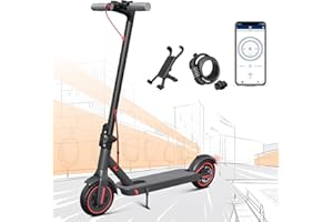 FOCIEL [2023 Nueva Versión] Patinete Electrico Adultos con 350W Motor, 36V 10.4Ah de la Batería Patinete Electrico Plegable, Autonomía hasta 35KM, Velocidad Máx 25KM/H, Neumáticos de 8.5"/10"