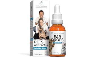 Institut Katharos Gocce/Cura dell'orecchio Cani e Gatti - Argento colloidale 100% Naturale