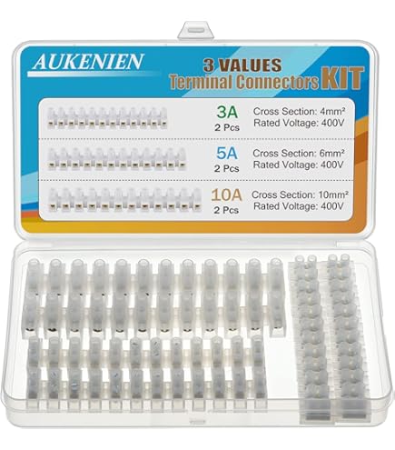 36PC CÂBLE FIL BLOC ÉLECTRIQUE BANDE CONNECTEURS 3A / 5A / 10