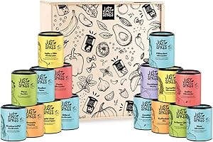 ‎JUST SPICES Just Spices Highlight Gewürzbox I 16 beliebte Gewürzmixe I In hochwertiger Holzbox I Gewürzbox