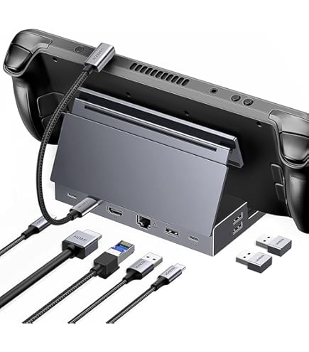 その他 Steam Deck 1TB OLED docking Station Steam Deck Dock with Dual Cooling Fans, 11-in-1 Steam Deck