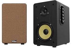 WIIBO ACOUSTICS Wiibo Neo 100 V2 Black Altavoces Vintage Estanteria Bluetooth HiFi Activos 100w Pareja