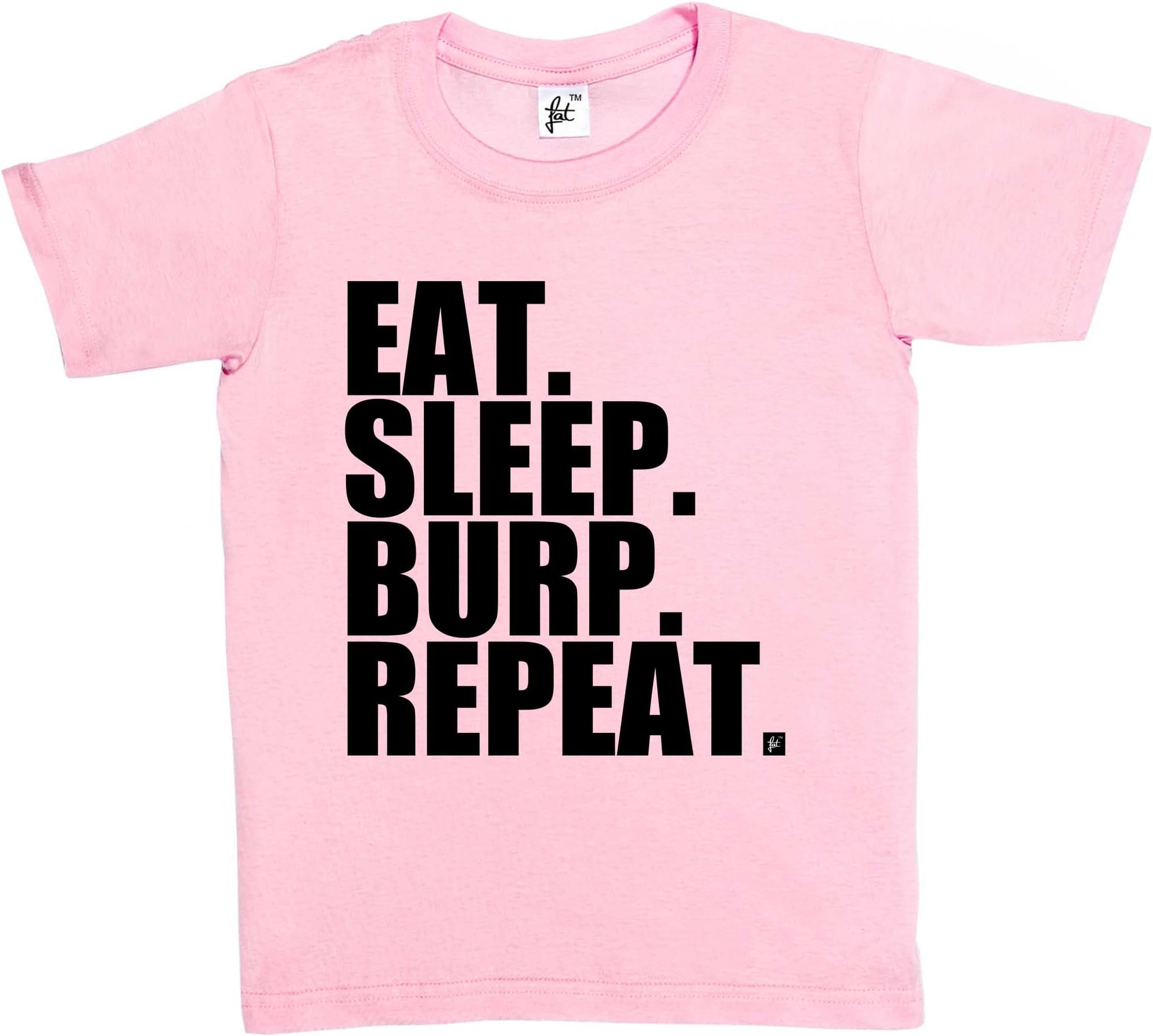 Fancy A Snuggle Eat. Sleep. Burp. Repeat. Kids Boys/Girls T-Shirt