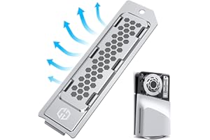 GRAUGEAR Rozpraszająca ciepło metalowa osłona przeciwpyłowa do gniazda Playstation 5 Slim M.2 SSD - osłona z wentylacją, optymalna do rozszerzenia pamięci