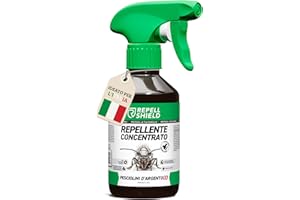 RepellShield Spray Anti Pesciolini d'Argento per Bagno, Cantina, Soffitta, Armadi - 250ml - Non Macchia - Spray Pesciolini d'Argento ad Azione Immediata - Complemento a Trappola Pesciolini d'Argento