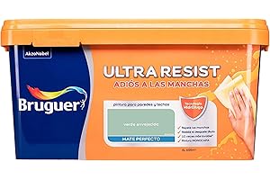 Bruguer Peinture Murale Ultra résistante Ultra Lavable Vert Vieilli 4 l