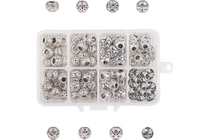 NBEADS 80 Pcs Alliage Perles Style Tibétain Alliage Perles Européen Perles En Métal Spacer pour Charme Européen de Chaîne de Serpent