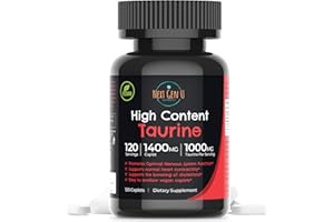 NGU NEXT GEN U Taurine - 1000 mg, 120 Vegan Caplets - Food Supplement - Dietary Health Supplement - Helps Promote Immune & Central Nervous System Functions - by NextGenU
