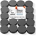 JUKR Small Round Disc Magnets For Whiteboard and Maps, Decorative Fridge Stickers, Art Craft Hobby Work, Home Improvement, School Students DIY Projects (20 mm Diameter, 3 mm Thickness, Pack of 50)