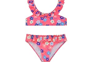 POWER FLOWER Maillot de Bain Filles 2 Pieces Bikini Maillot de Bain Maillots Deux Pièces Fille Ébouriffer pour Les Tout-Petits de 4 à 16 Ans