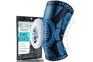 VIEXPAND Tutore Ginocchio per Uomo e Donna, Ginocchiera Sportiva, Ginocchiera Elastica, Con Stabilizzatori Laterali e Patella Gel Pad, Compressione Tutore per il Ginocchio per Corsa e Lesioni al Menisco(M)