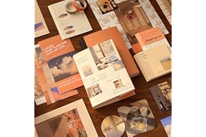 GmeDhc 350 Pièces Scrapbooking Kit, Scrapbooking Materiel, Journal Scrapbook Kit avec Autocollant Journaling Accessoires pour Adolescents, Garçons et Filles