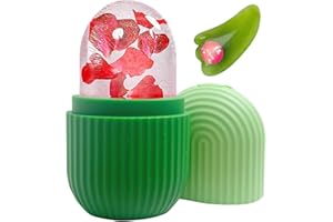 KEEPAQ Ice Roller, Ice Roller for Face and Eyes, Ice Face Roller and Gua Sha, Silicona Rodillo de Hielo, Efectivamente Aliviar la Hinchazón, Reducir Poros, Reafirmar Arrugas y Hidratar Analgésicamente