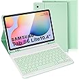 LAMA Samsung Galaxy S6 Lite Tablet Keyboard Case with Built-in S Pen Holder for Tab S6 Lite 10.4“ 2020/2022(SM-P610/P615/P613/P619)UK Layout, Slim Smart S6 Lite Tablet Case&Detachable Keyboard, Green