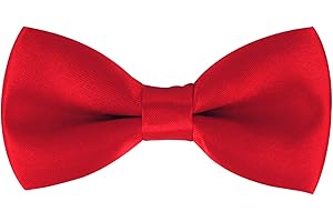 ‎AXY axy Kinderfliege, Jungen Fliege, bereits gebunden, Konfirmation verstellbar in verschiedenen Farben KFLI1 (Rot)