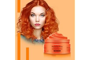 HaiolorPro Orange Cire Colorante Cheveux Maquillage de Coloration Temporaire Cheveux Fêtes ou Cosplay (Orange)