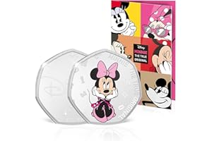 IMPACTO COLECCIONABLES FANTASY CLUB 6 Monedas de Minnie a través del Tiempo, presentadas en un Bonito Album de Coleccionista. Edición Limitada