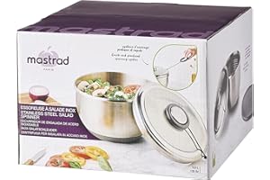 ‎MASTRAD Mastrad F31184 Salad spinner bowl, Grey