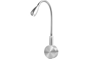 Meanyee Touch Dimmable Flexible Wall Reading Lamp 3W LED Dimming headboard Light Bedside Lamp with Touch Control/Adjustable