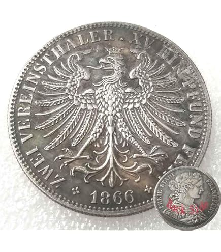 Moneda Conmemorativa Alemana De 1914 En Latón Bañado En Plata | Réplica Artesanal De Prusia Para Coleccionistas Y Regalos