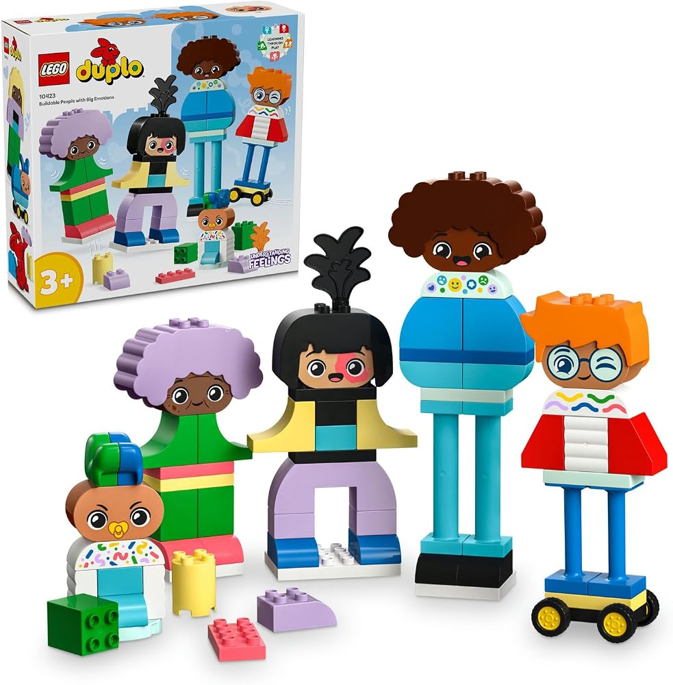 LEGO DUPLO Kasabası İnşa Edilebilen Duygulu İnsanlar 10423-3 Yaş ve Üzeri Çocuklar için Eğitici Oyuncak Yapım Seti, Doğum Günü Hediyesi Fikri (71 Parça)