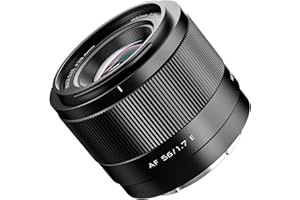 VILTROX 56mm f1.7 E Objetivo para Sony e-Mount 56mm F1.7 E Enfoque Automático de Gran Apertura Vertical APS-C Objetivo Compatible con Sony a6000 a6100 a6300 a6400 a6500 a6600 a6700 a7iv a7rv ZV-E100