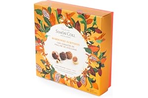 SIMON COLL Bombones surtidos con interior de Praliné de Avellana, Caja de 16 unidades, 144g | Simón Coll