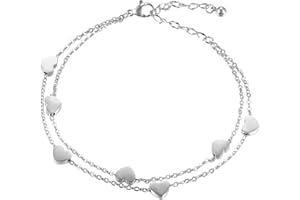 OIDEA Bracciale Braccialetto Donna Bracciale Acciaio Inox Cuore,Colore a Scelta