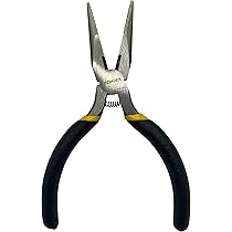 Set Pinze A Punta Lunga 4 Pezzi 280mm - Pinze Dritte, 45°, 90° E Tonde Per Lavori Di Precisione - Foto 9