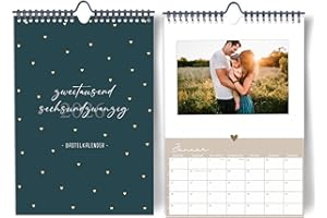 ‎PAPERLIONS Photo Calendar 2026 to Design Yourself, DIY Craft Calendar, DIN A4, High-Quality Wall Creative Calendar 2025 to Design Yourself, Stick Photo Pictures