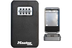 MASTER LOCK Medium Pull Out Wall Mounted Key Cabinet with Fixings for Home Office