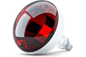 BrightArk Infrared Heat Lamp Bulb 250W, Dimmable E27 Infra Red Heat Bulb 250 Watt Edison Screw Reptile Basking Light Bulb for Chicks, Puppies, Ducklings, Turtles, Lizards, AC 220-240V, 1-Pack