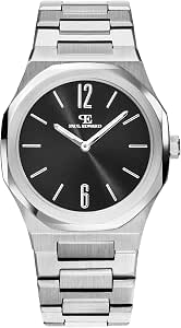 Paul Edward Orologio da polso da uomo in argento Work PE001A1, nero :  Amazon.it: Orologi