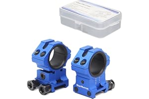 WestHunter Optics - Anneaux de Montage Précis Picatinny, Support de Lunette de Visée à Hauteur Réglable pour Tubes de 25,4 mm et 30 mm | 6 Couleurs