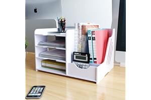 ‎PUNCIA PUNCIA Dokumentenablage A4 Briefablage Ablagefächer PVC Schreibtisch Datei Organizer Papierablage Aktenaufbewahrung Ablagesystem Dokumentenhalter für Büro Arbeitszimmer Schule Office