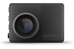 Garmin Dash CAM 57 – Cámara Delantera para Coche con Pantalla de 2”, 1440 píxeles y 140 Grados, Detector de incidentes y Modo vehículo aparcado, 3.7 MP