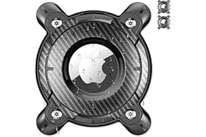 Deerlet Airtag Hülle 2er Pack für Airtag Hundehalsband, IP68 Wasserdicht Airtag Hund Halter, Ultraleichtes Hart TPU, Rückenclip Airtag Anhänger Case, Kompatibel Apple AirTag