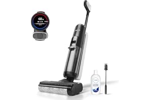 Tineco Floor One S5 Aspirateur Eau et Poussière sans Fil Intelligent pour sols durs, Aspirateur Laveur sans Fil, Longue autonomie, Parfait pour Les saletés collantes et Les Poils d’Animaux