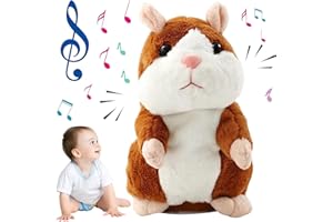 Booaee Jouet parlant en peluche électronique, interactif et drôle Cadeau pour bébés et enfants