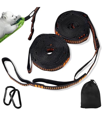 Sangles De Hamac ValueHall - Lot De 2 Avec Crochets Et Sac De Rangement