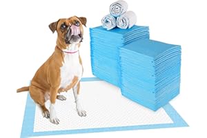 MAKERFIRE Welpenunterlage Hygieneunterlagen für Haustiere Trainingsunterlagen Für Welpen Größe 60 x 45 cm 50 stück