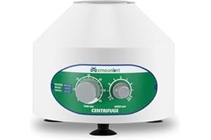 Mxmoonant Lab Centrifuge, 0-4000rpm, 6x20ml, Max.1790 xg RCF, 0-60min, Capable of 20ml/15ml/10ml/5ml Test Tubes, for PRP, Separation of Samples, Qualitative Analysis (UK Plug)
