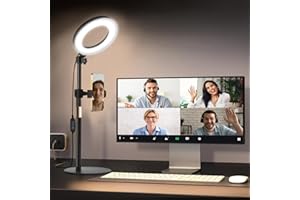 Railee Aro de Luz con Trípode 6" Ring Light para Movil Maquillaje Fotografía Selfie Anillo de Luz LED